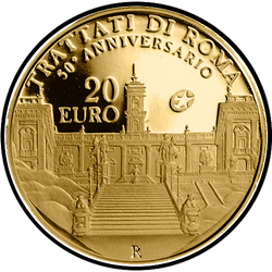 аверс 20€. 2007 "50 Years Treaty of Rome"
