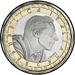 аверс 5€ 2019 "100-річчя з дня народження Фаусто Коппі"