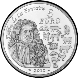реверс 5 евро 2010 "Китайский Зодиак - Год Тигра"