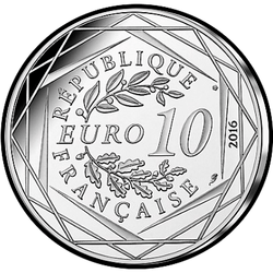 реверс 10 евро 2016 "Маленький Принц в Баскских землях"