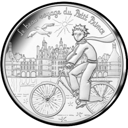 аверс 10€ 2016 "Il piccolo principe e i castelli della Loira"