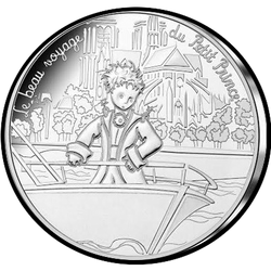 аверс 10€ 2016 "Le Petit Prince et la cathédrale Notre-Dame de Paris"