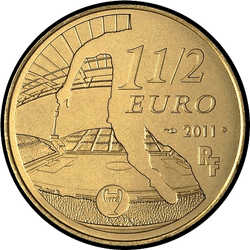реверс 1½€ 2011 "Football Club - Olympique de Marseille"