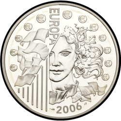 реверс 1½€ 2006 "9 de mayo día de Europa"