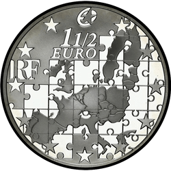 аверс 1½€ 2004 "Пашырэнне ЕС"