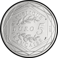 реверс 5 евро 2013 "равенство"