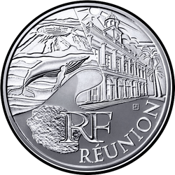 аверс 10€ 2011 "Régions françaises - Réunion"