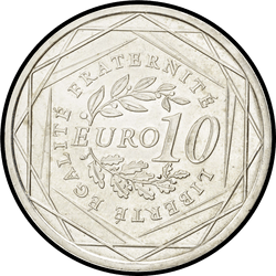 реверс 10€ 2009 "Сіяч"