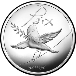 аверс 50€ 2014 "Paix - Les colombes en tant que symboles / en regardant à gauche /"