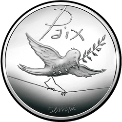 аверс 50€ 2014 "Paix - Les colombes en tant que symboles / regardant à droite /"