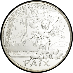 аверс 50€ 2015 "Asterix and Obelix - LIBERTÉ, Dog /Asterix and the Banquet/"