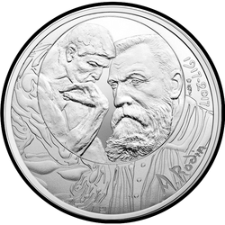 аверс 10€ 2017 "100 aniversario de la muerte de Auguste Rodin"
