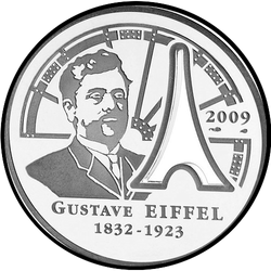 аверс 10€ 2009 "Gustave Eiffel"