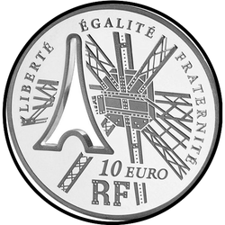 реверс 10€ 2009 "Gustave Eiffel"