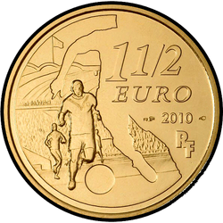реверс 1½€ 2010 "Club de fútbol - FC Girondins de Bordeaux"