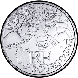 аверс 10 евро 2012 "Французские регионы - Бургундия"