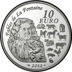 реверс 10 евро 2012 "Китайский Зодиак - Год Дракона"