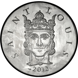 аверс 10€ 2012 "1500 anni di storia della Francia - Saint Louis (1226-1270)"