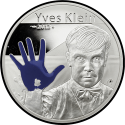 аверс 10€ 2012 "50th Anniversary - Death of Yves Klein"
