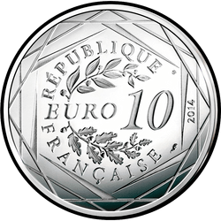 реверс 10€ 2014 "Fraternité / Eté /"