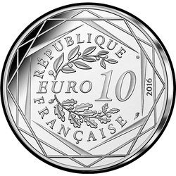 реверс 10€ 2016 "Petit Prince et Corse"