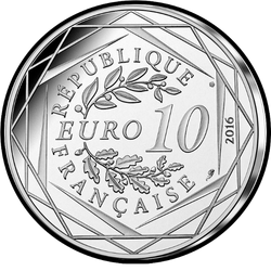 реверс 10€ 2016 "Petit Prince et Lyon"