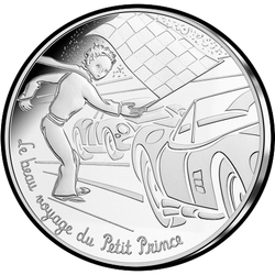 аверс 10€ 2016 "Petit Prince et course de voitures"