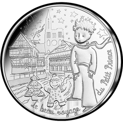 аверс 10€ 2016 "The Little Prince and the Strasbourg Christmas Market"
