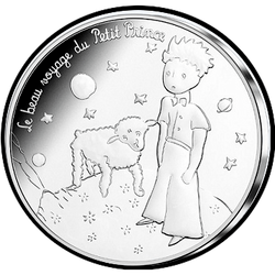 аверс 50 евро 2016 "Маленький принц и барашек"