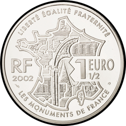 реверс 1½€ 2002 "Монмартр"