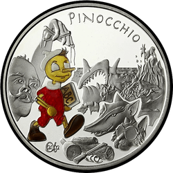 аверс 1,5 евро 2002 "Пиноккио"