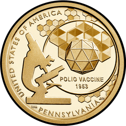 реверс 1$ (buck) 2019 "Pennsylvania"