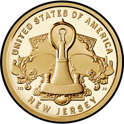 реверс 1$ (buck) 2019 "New Jersey"