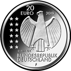 аверс 20€ 2019 "250. Geburtstag von Alexander von Humboldt"