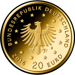 аверс 20 евро 2020 "Белый аист"