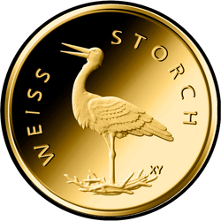 реверс 20€ 2020 "White stork"