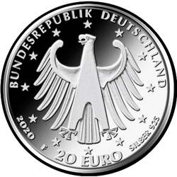 аверс 20€ 2020 "250th Anniversary of the Birth of Ludwig van Beethoven"