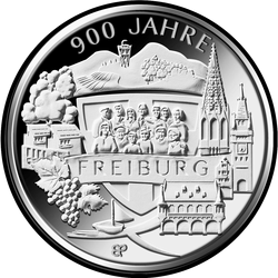 реверс 20 евро 2020 "900 лет Фрайбурга"