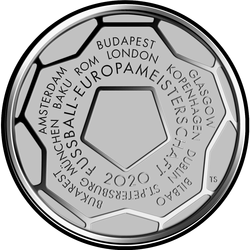 реверс 20€ 2020 "Die UEFA-Fußball-Europameisterschaft 2020"
