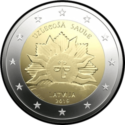 аверс 2€ 2019 "The Rising Sun"