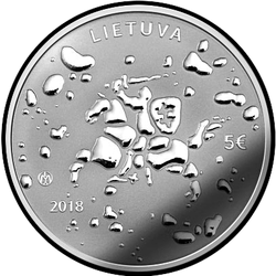 аверс 5 евро 2018 "День Святого Иоанна (Роса)"