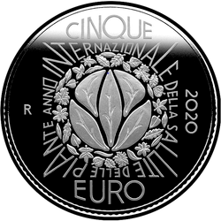 реверс 5€ 2020 "Міжнародны год здароўя раслін"