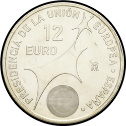 реверс 12€ 2002 "الرئاسة الإسبانية للاتحاد الأوروبي"