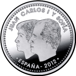 аверс 30€ 2012 "10 ° anniversario di Euro"