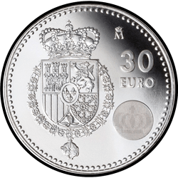 реверс 30€ 2014 "Re di Spagna Felipe VI"