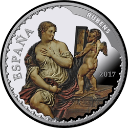 аверс 10€ 2017 "25th anniversary of the Thyssen-Bornemisza Museum"