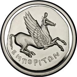 реверс 10 евро 2008 "Драхма из Эмпориона"