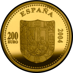 аверс 200 euro 2004 "500th Anniversary - Death of Isabel I"