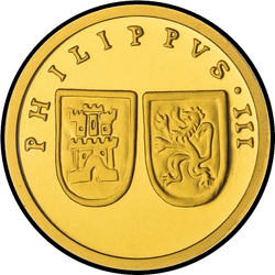 реверс 20 евро 2015 "Мараведи Филиппа III"