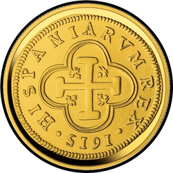 реверс 100 евро 2015 "2 эскудо Филиппа III"
